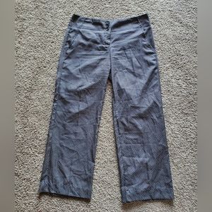 Navy with white dots trouser, size 8
